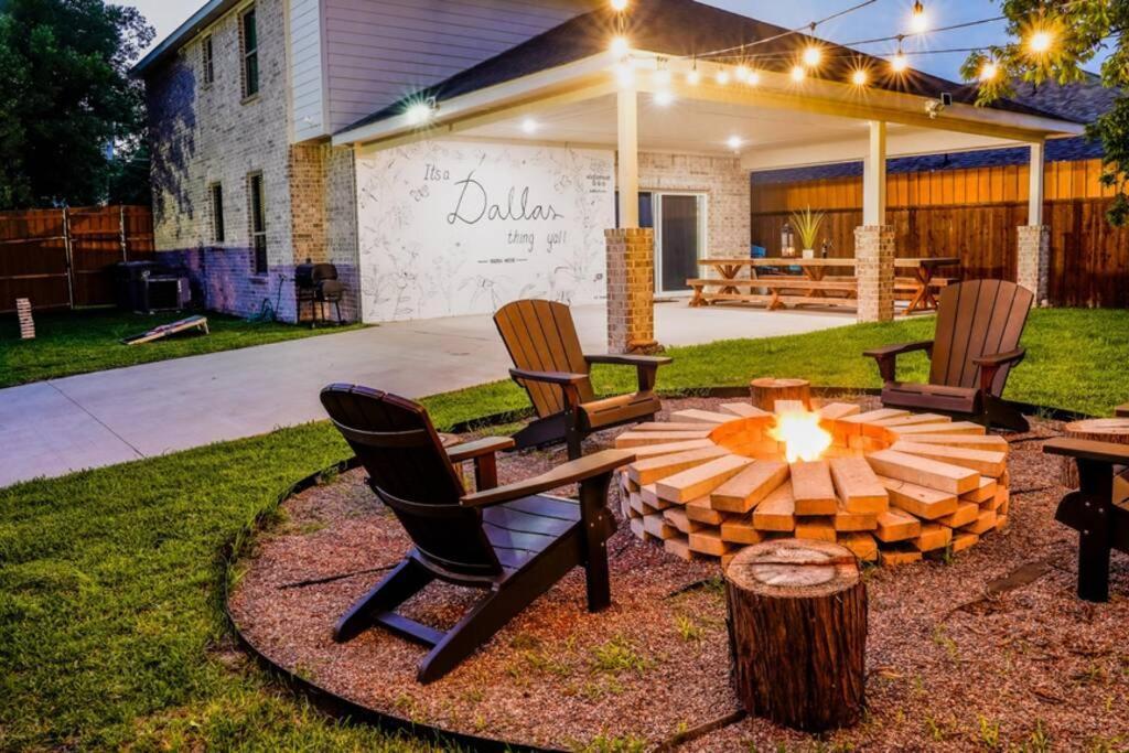 Dallas 4Br Large Yard W Hot Tub , Fire Pit And Basketball Hoop Εξωτερικό φωτογραφία